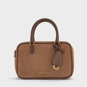 모카 브라운 미니 시아나 코듀로이 볼링 백_2color CK2-30151589-1