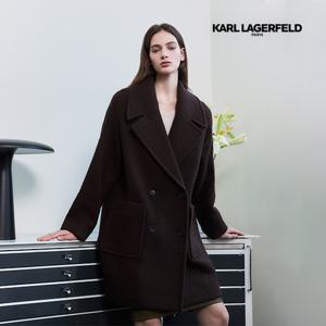 [온플] 칼라거펠트 25FW 알파카블렌드 하프코트