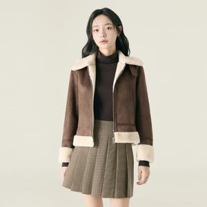 카라 집업 무스탕 RMJLF4VR11