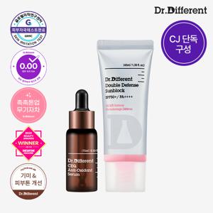 CEQ 안티옥시던트 세럼15ml+더블 디펜스 선블록 40ml
