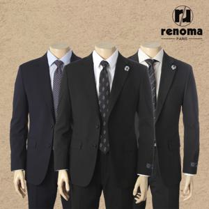[롯데백화점][레노마캐주얼]FW 레노마 3종택일 스 트레치가 좋은 프리미엄 기본정장세트 SJ7123BDG
