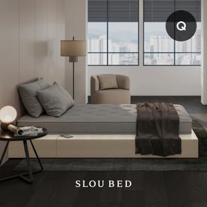 아콘 수납형 프레임+누크 매트리스 퀸 침대 Q