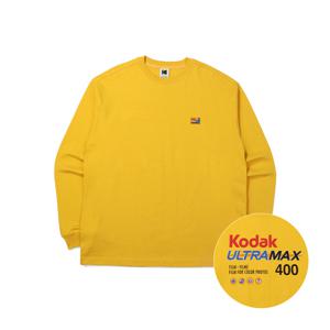 필름 그래픽 세미오버핏 긴팔 티셔츠 YELLOW
