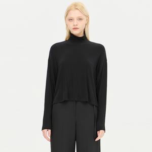 [본사] 울 포에버 저지 하이넥 티셔츠_SATS14441BK