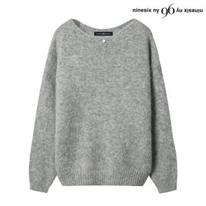 정상가:79,000원｜자개 포인트 루즈핏 박스 긴팔 울 니트 (NO4KT011L0)