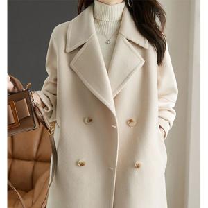 [하프클럽] 더블 울모직 하프코트 3AA8EE