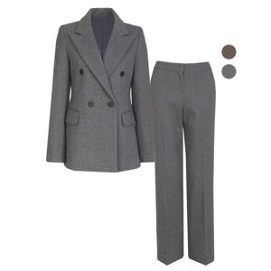 [하프클럽] SET 여성 두아 겨울 체크 정장 자켓+팬츠 세트