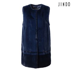 진도 오리지널 라운드 네크라인 밍크 베스트 (HFVC22)