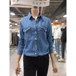 여성에센셜데님웨스턴셔츠(167860002)