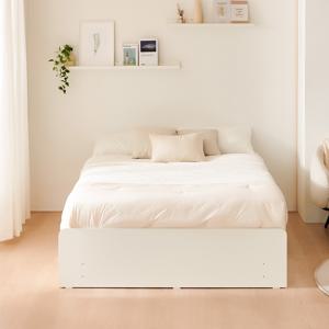 룸인 무헤드 2단 4서랍 수납침대 Q 양면매트포함 DF926702