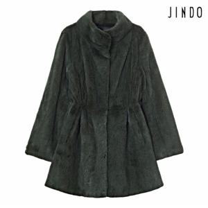 [최초가: 2,190,000원]진도 Elfee 스탠드 카라 풀스킨 유색 밍크 코트  (K9W3EC28_)