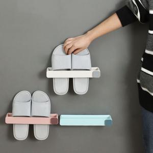 슬리퍼걸이 욕실 현관 슬리퍼 실내화 부착식 거치대 슬리퍼걸이 슬리퍼거치대 슬리퍼정리대