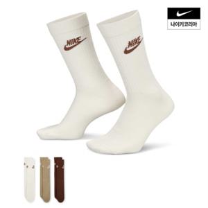 남성 스포츠웨어 에브리데이 에센셜 크루 삭스(3켤레) DX5025-904