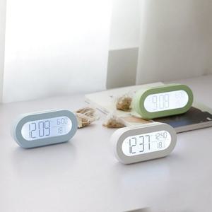 인테리어 스누즈 홈 wish 온도측정 알람시계 백라이트 예쁜탁상시계 전자탁상시계 책상시계