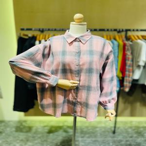 [러브앤쇼] 포인트 체크 컬러 셔츠 GCFJGSH03