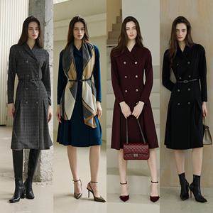 25FW 더블 숄 카라 원피스 1종 KA253F0101OP