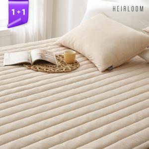 1+1 고밀도 순면 퓨어코튼 고정밴딩 침대패드SS