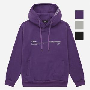 공용 밍크보아 레터링 후드티 (NTI632)