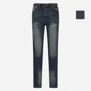 공용 기본워싱 기모 스키니 데님팬츠 (NQI604)