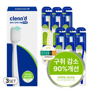 [치과칫솔] 탄력모 복합 칫솔 6개입 X 3세트