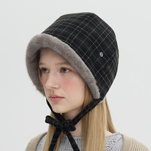 아이리스 보닛 - 그레이 체크 프롬 재팬