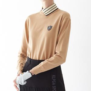 공식몰 [정상가 69,900원] 르니 와펜 스트라이프 언발 카라넥 긴팔 니트 FL10KN174W