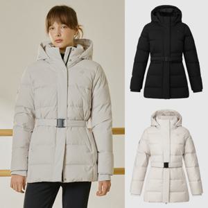 르꼬끄 여성 레귤러핏 중기장 구스 다운 자켓 QQ422ODJN1