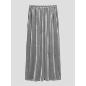 맥시랭스 벨벳 스커트  그레이