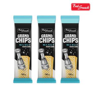 발스낵 그랜드칩 북유럽 롱 감자칩 90g / 씨솔트 3봉