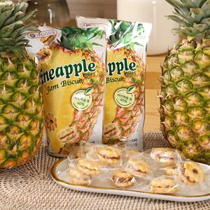 [5+5] 태국쇼핑템 파인애플 잼 비스킷75g 10봉세트 개별위생포장 (2세트시 미니랜턴 선물)