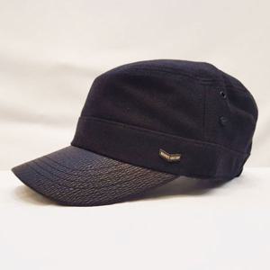 [브리치]  / 고무밴딩 가죽챙 블랙 기본 군모