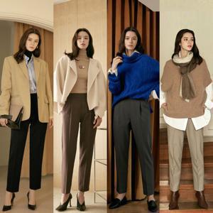 [최초가 69,000원] 21FW 울 블렌디드 컴포트 밴딩 슬랙스 2종 KA214F0204PT