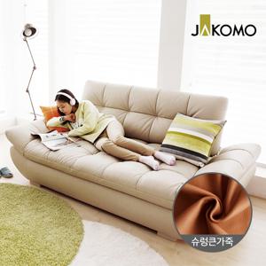 버블리 스윙 3인 기능성 슈렁큰 천연면피 소가죽 소파