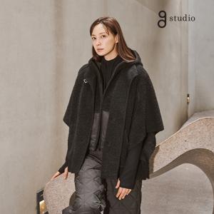 지스튜디오 25FW 프리미엄 알파카블렌드 후드풀오버