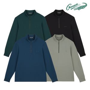 사선엠보 조직 하프 집업티 CDAA9TS3403