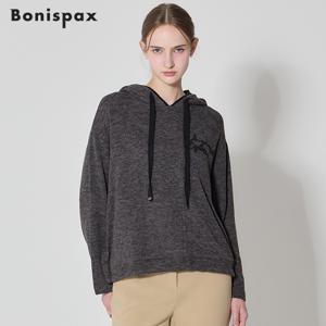 로고 포인 아트웍 후드 티셔츠