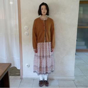 플라워 자수 라운드넥 가디건_T256MCD321W