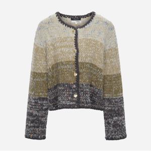 [KiiiKiii 착용] 컬러 블럭 멀티 가디건_T256MCD905W