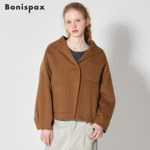 (Bonispax)] 울 포켓 자수 핸드메이드 숏 자켓 (택가격: 259000원)