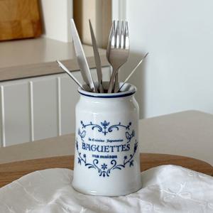 마메종 블루로즈 수저통 S