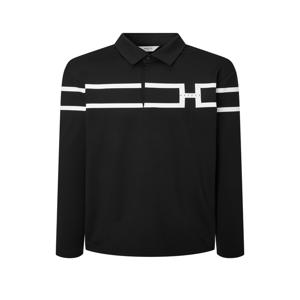 헤지스 골프 남성 WPTS4C691BK [스테디셀러]H로고 블럭 긴팔 폴로티셔츠 (BLACK)