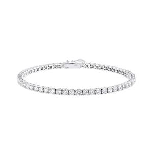 14K랩다이아 2.8mm 4프롱 테니스팔찌(이중잠금)