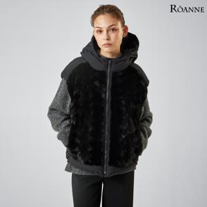 [최초가 399,000원][로안]밍크 패치 구스다운 베스트