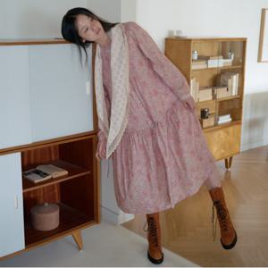 턱 포인트 풀오픈 원피스_T256MOP178W