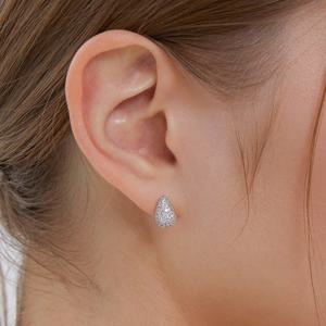 샴페인 풀문 (Y) 쁘띠 보울 풀 파베 귀걸이 HL2E5A244W9XXX