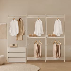 삼익가구 에린 철제 드레스룸 시스템 옷장 2400 세트A타입