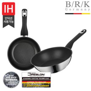 [BRK] 스마트 다이아몬드 스텐 후라이팬 2종 (20cm+28WOK)