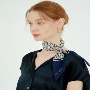 액세서리 [[26SS]] DCSC6E913N2 [SILK100%] 네이비 DD 패턴 쁘띠 실크스카프