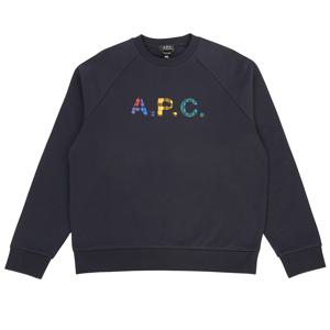 아페쎄 COGVF H27843 IAK DARK NAVY 남여공용 기모 맨투맨 루즈핏