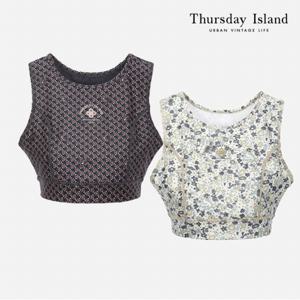[Thursday Island] 플라워 패턴 브라탑 (요가복) (T224MSL232W)